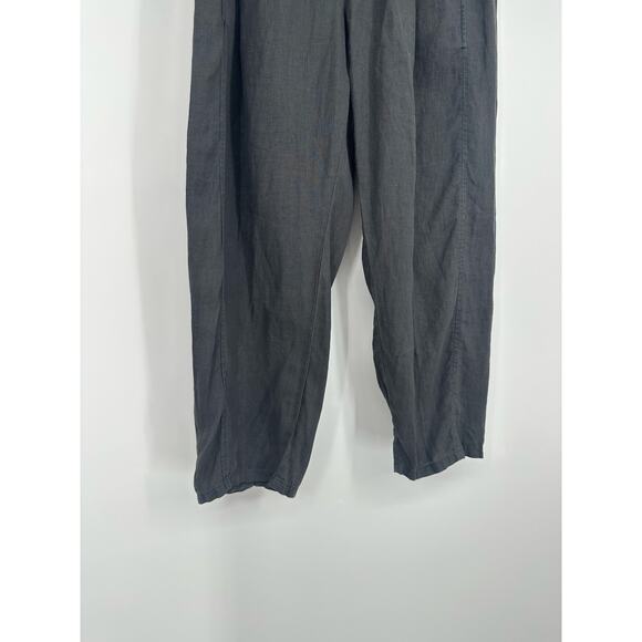 Eileen Fisher Washed-Organic-Linen Délavé Lantern Pants - Picture 5 of 10